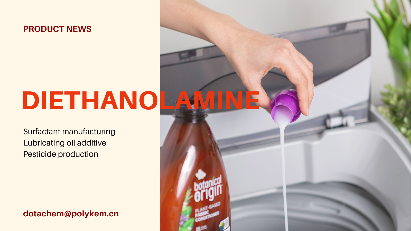 Dotachem Diethanolamine (DEA) - Soláthraí eatánolamine grád gairmiúil, Réiteach Ardfheidhmíochta!